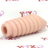 Guaina per pene e testicoli con protuberanze circolari color carne 11 x 5,7 cm. - 9