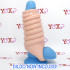 Guaina per pene e testicoli con protuberanze circolari color carne 11 x 5,7 cm. - 1