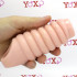 Guaina per pene e testicoli con protuberanze circolari color carne 11 x 5,7 cm. - 3