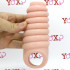 Guaina per pene e testicoli con protuberanze circolari color carne 11 x 5,7 cm. - 4