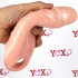 Guaina per pene e testicoli gigante realistica color carne 24 x 7 cm. - 3