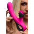 Vibratore Rabbit in Silicone Fucsia con Lingue Lecca Clitoride 20 x 3 cm. - 1