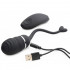 Ovetto Vibrante Nero Telecomandato Ricaricabile con USB 6 x 3 cm. - 2