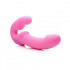 Strapless vibrante rosa senza lacci con telecomando wireless 24 x 4,5 cm. - 0