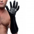 Guanto nero zigrinato per fisting con dita stimolanti - 3