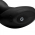 Cuneo anale in silicone nero rotante su testa e gambo con telecomando wireless 13,7 x 4 cm. - 2
