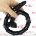Gut snake dildo flessibile a spirale nero 43 x 2,5 cm. - 2