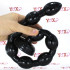 Gut snake dildo flessibile con 8 bulbi 48 x 3,8 cm. - 2