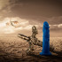 Draken - Dildo di Drago con Aggancio Universale 19,9 x 4,5 cm. Blu - 3