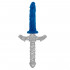 Draken - Dildo di Drago con Aggancio Universale 19,9 x 4,5 cm. Blu - 2