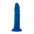 Draken - Dildo di Drago con Aggancio Universale 19,9 x 4,5 cm. Blu - 0