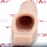 Guaina fallica Performance color carne con anello per testicoli 19 x 5 cm. - 4