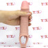 Guaina fallica Performance color carne con anello per testicoli 19 x 5 cm. - 6