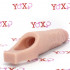 Guaina fallica Performance color carne con anello per testicoli 15,2 x 5 cm. - 2