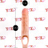 Guaina fallica Performance color carne con anello per testicoli 15,2 x 5 cm. - 8
