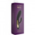 Vibratore Rabbit Nero di Lusso in Silicone con Led Multicolore 17 x 3,5 cm. - 2
