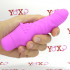 Mini vibratore realistico in silicone rosa 16,3 x 3,5 cm. - 3