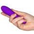Mini Vibratore Viola in Silicone con Rilievi a Spirale 12,5 x 3 cm. - 1