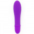 Mini Vibratore Viola in Silicone con Rilievi a Spirale 12,5 x 3 cm. - 0