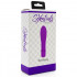 Mini Vibratore Viola in Silicone con Rilievi a Spirale 12,5 x 3 cm. - 2