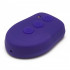 Vibratore in silicone viola con spinta e ventosa removibile ricaricabile con USB 31 x 3,7 cm. - 0