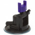 Vibratore in silicone viola con spinta e ventosa removibile ricaricabile con USB 31 x 3,7 cm. - 1