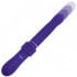 Vibratore in silicone viola con spinta e ventosa removibile ricaricabile con USB 31 x 3,7 cm. - 2