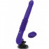 Vibratore in silicone viola con spinta e ventosa removibile ricaricabile con USB 31 x 3,7 cm. - 3