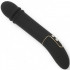 Vibratore con Spinta in silicone nero fino a 850 colpi al minuto 24,5 x 4 cm. - 0