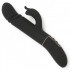 Vibratore rabbit pulsante in silicone nero fino a 850 colpi al minuto 26 x 4 cm. - 6