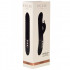 Vibratore rabbit pulsante in silicone nero fino a 850 colpi al minuto 26 x 4 cm. - 1