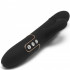 Vibratore rabbit pulsante in silicone nero fino a 850 colpi al minuto 26 x 4 cm. - 0