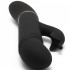 Vibratore rabbit pulsante in silicone nero fino a 850 colpi al minuto 26 x 4 cm. - 4