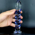 G-Spot Gemstone - Fallo in Vetro Pyrex Infrangibile con Rilievi a Spirale 18 x 3 cm. Blu - 1