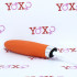 Mini vibratore in silicone arancio con pulsazione ricaricabile USB 12 x 2,5 cm. - 4