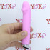 Mini vibratore in silicone rosa con pulsazione ricaricabile USB 14,5 x 2,3 cm. - 1
