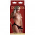 Imbracatura Deluxe Universale per StrapOn con 2 Anelli Intercambiabili e Fascia Posteriore Rosso - 3