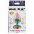 Twilight Booty Jewel L - Cuneo Anale in Metallo con Gemma Multicolore 9,5 x 4,1 cm. Multicolor - 4