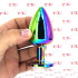 Twilight Booty Jewel L - Cuneo Anale in Metallo con Gemma Multicolore 9,5 x 4,1 cm. Multicolor - 1