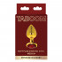 Plug Taboom M - Cuneo Anale in Metallo con Gemma Rossa 8 x 3,2 cm. Oro - 1