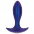 The Brave - Cuneo Anale Vibrante da Passeggio in Silicone 13 x 3,5 cm. Blu Ricaricabile con Telecomando Wireless - 1