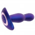 The Stout - Cuneo Anale Vibrante Gonfiabile da Passeggio in Silicone 14,5 x 4 cm. Blu Ricaricabile con Telecomando Wireless - 2