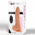 Vibratore Realistico Rotante in Silicone con Spinta 20 x 4 cm. color Carne con Telecomando Wireless Ricaricabile - 4