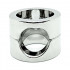Cock ring e ball stretcher in acciaio inox 4,5 x 4,5 cm. - 1