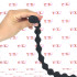 Catena Anale in Puro Silicone con 12 sfere 58,5 x 2,4 cm. Nero - 2