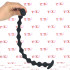 Catena Anale in Puro Silicone con 12 sfere 58,5 x 2,4 cm. Nero - 1
