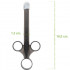 Set di 2 siringhe nere portatili per inserire lubrificanti in ano e vagina in profondità 16,5 x 1,3 cm. - 0