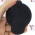 Cuneo Anale in Puro Silicone Nero da Passeggio 14,6 x 6,7 cm. - 3