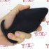 Cuneo Anale in Puro Silicone Nero da Passeggio 14,6 x 6,7 cm. - 0