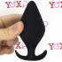 Cuneo Anale in Puro Silicone Nero da Passeggio 11 x 5 cm. - 2